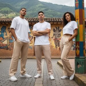 Sudadera Bota Recta Beige